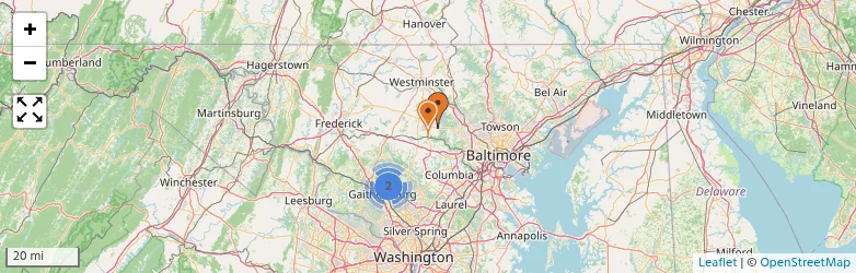 Related schools map