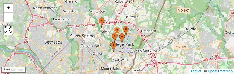 Related schools map