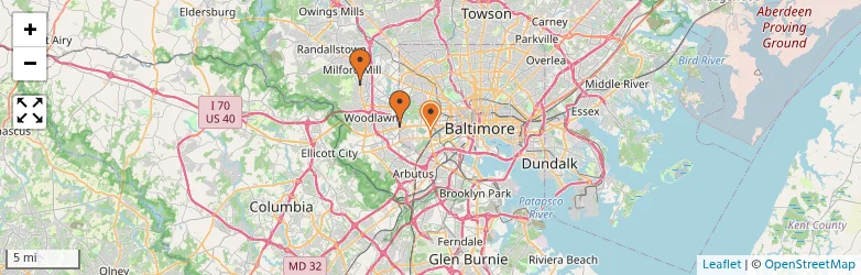 Related schools map