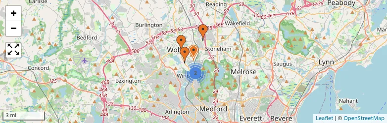 Related schools map