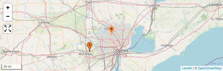 Related schools map