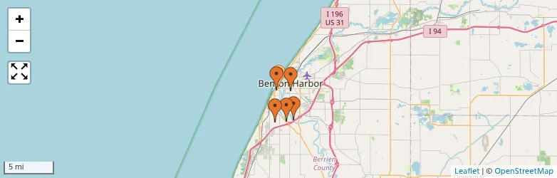 Related schools map