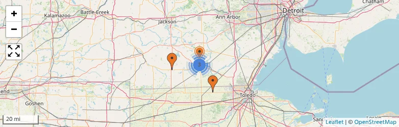 Related schools map