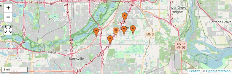 Related schools map