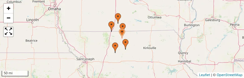 Related schools map