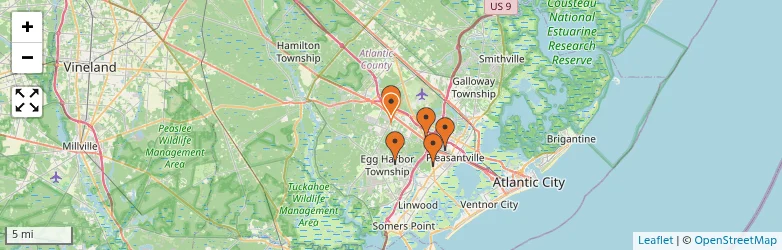 Related schools map