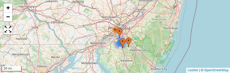 Related schools map