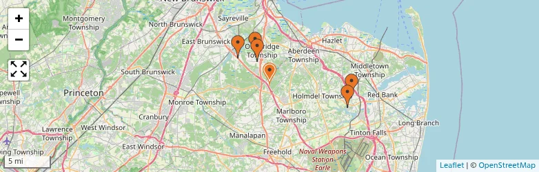 Related schools map