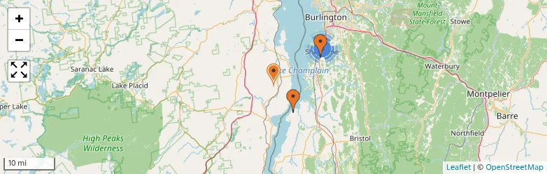 Related schools map
