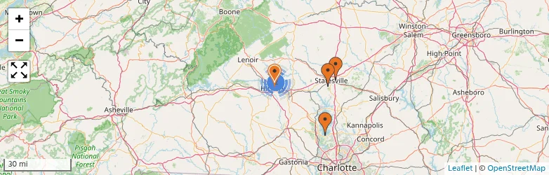 Related schools map