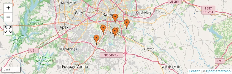 Related schools map