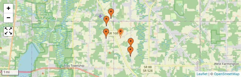 Related schools map