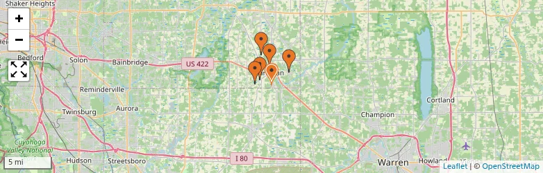 Related schools map