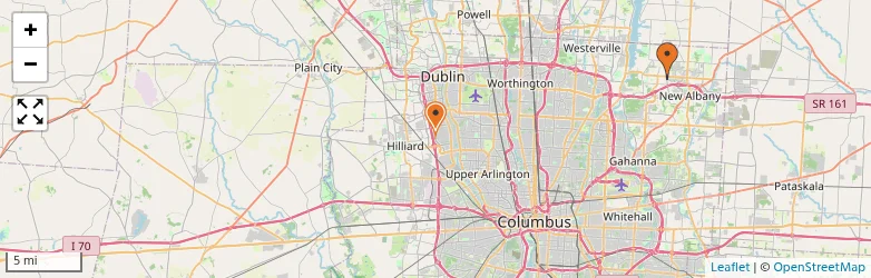 Related schools map