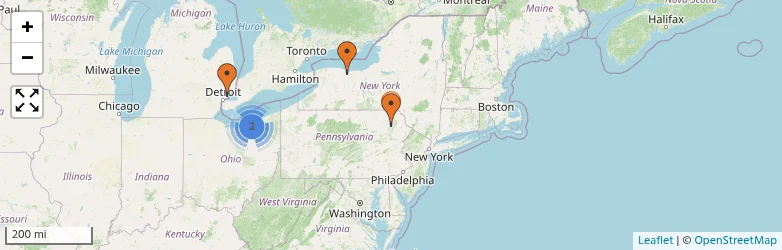 Related schools map