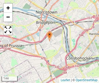 Map of Bright Horizons At King Of Prussia