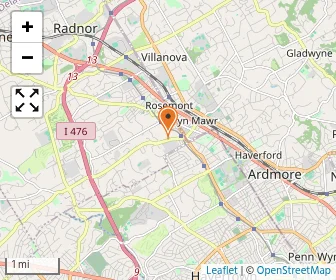 Map of Cheder Chabad Philadelphia