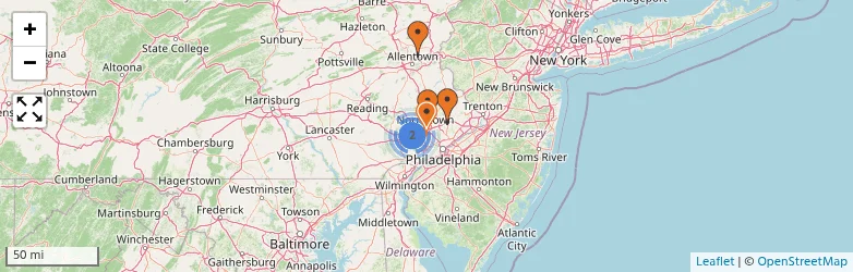 Related schools map