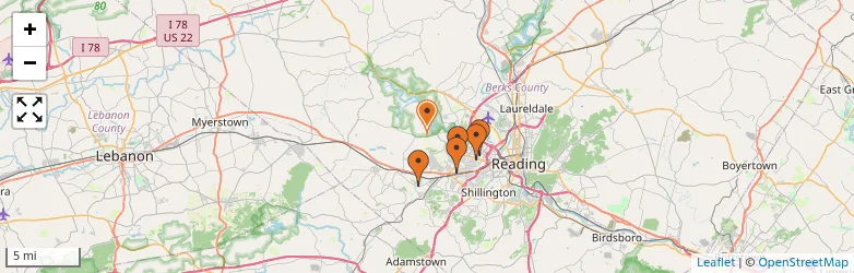 Related schools map