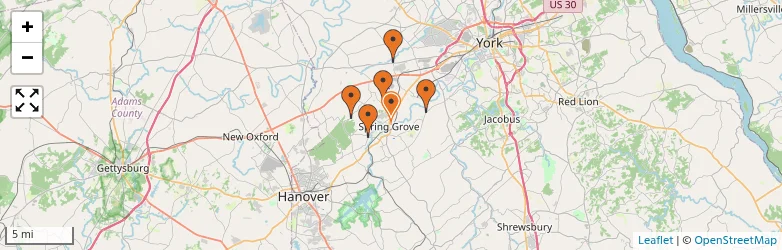 Related schools map