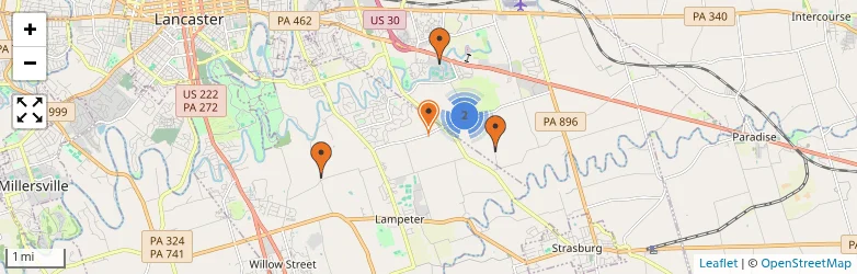 Related schools map