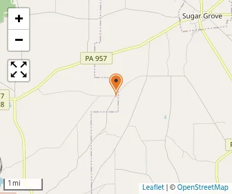 Map of Stoney Run Amish School