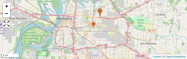 Related schools map