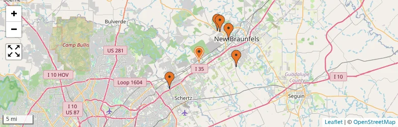 Related schools map