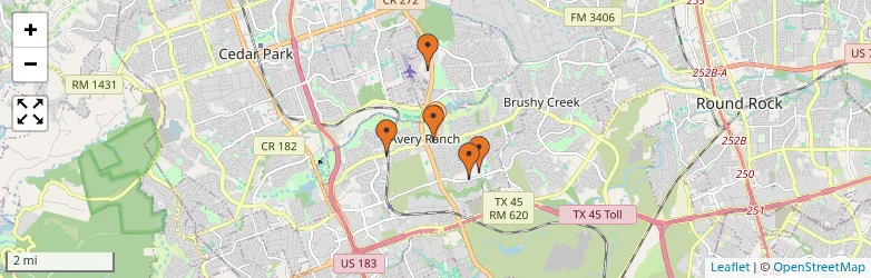 Related schools map