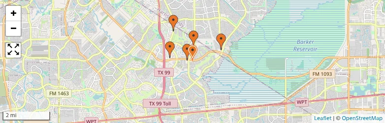 Related schools map