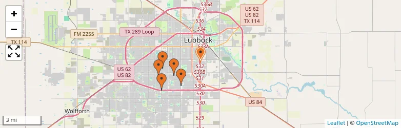 Related schools map