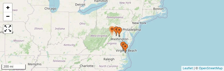 Related schools map