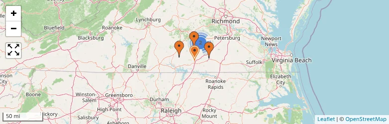 Related schools map
