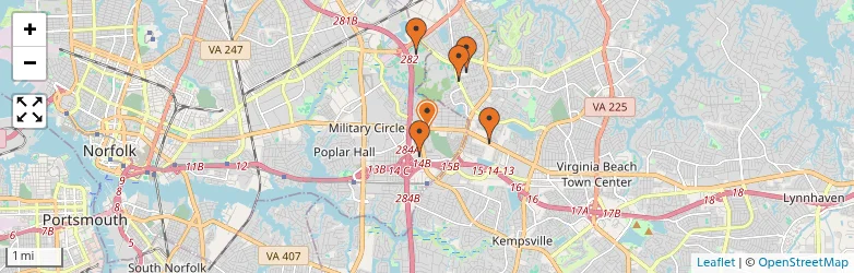 Related schools map