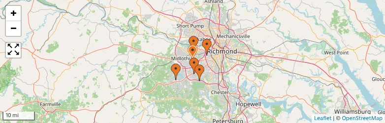 Related schools map