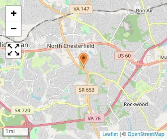 Map of Midlothian Montessori