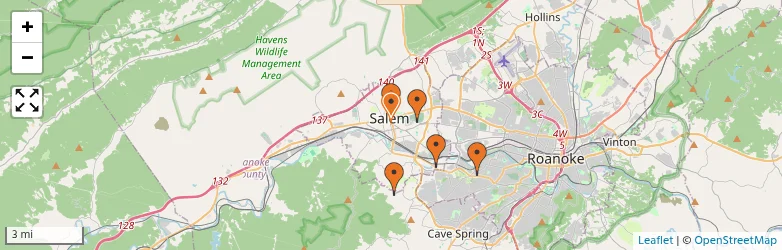 Related schools map
