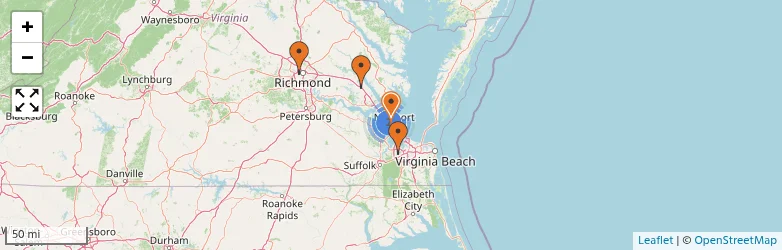 Related schools map