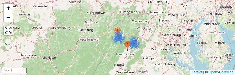 Related schools map