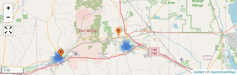 Related schools map