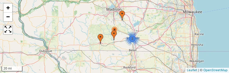 Related schools map