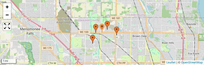 Related schools map