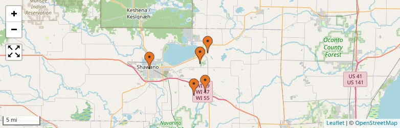 Related schools map