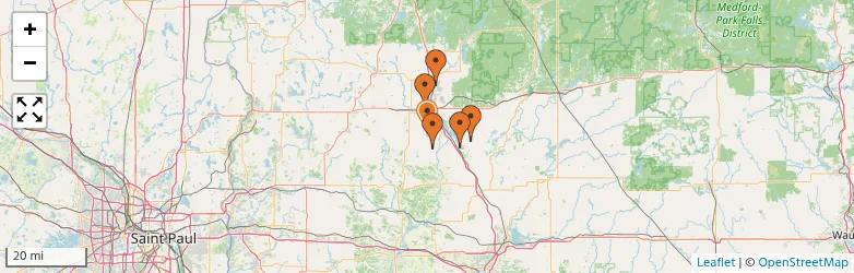 Related schools map