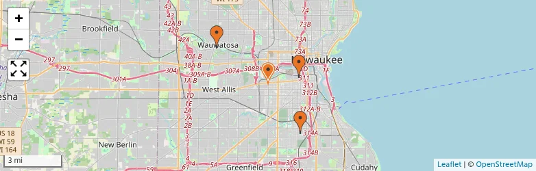 Related schools map