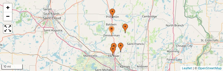 Related schools map