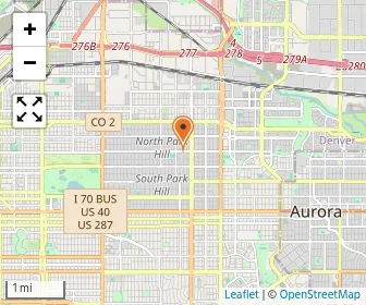 Map of Montessori Children's House Of Denver - Park Hill