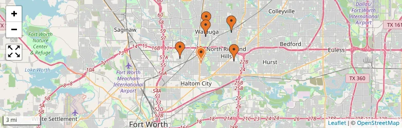 Related schools map