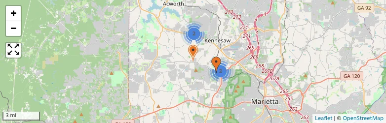 Related schools map
