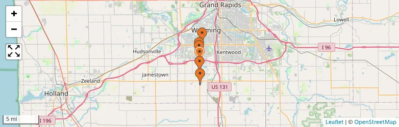 Related schools map